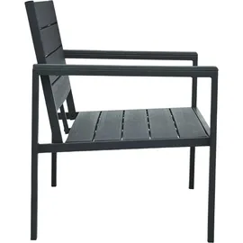 vidaXL Gartenbank 120 x 64 x 78 cm Grau