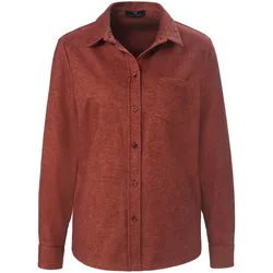 Bluse Hemdkragen Peter Hahn braun, 50