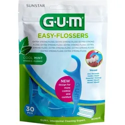 GUM EASY-FLOSSERS Zahnseidesti.gew.mint+Reise-Et. 30 St