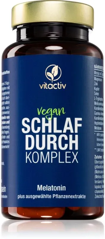 Vitactiv Schlaf DURCH Complex Kapseln zur Förderung von Schlaf und Regeneration 60 KAP