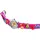 Excellanc Kinderuhr Meerestieredruck 0 mm Silikongehäuse Lila/Silber Silikonarmband Pink