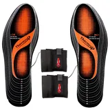 Thermrup Beheizbare Einlegesohlen Thermosohlen Akkubetrieb(4 Heizstufen), Größe: 35-48(zuschneidbar),waschbar