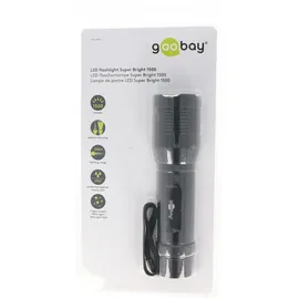 goobay Super-Bright 1500 LED Taschenlampe batteriebetrieben 1500lm 255g