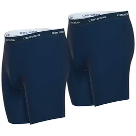 CECEBA Herren Shorts, Multipack - Boxershort, Long Boxer, Basic, Baumwolle, M-7XL, einfarbig Dunkelblau 6XL