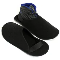 Pantoffelmann Handwerkerpantoffel ABS-Sohle Überzieher Museumspantoffel Überschuh Pantoffel (1 Paar) Filzpantoffeln, Gästepantoffel besonders leicht schwarz 36-40 EU