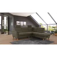 Home Affaire Ecksofa »Palmera L-Form, B: 236 cm« optional Bettfunktion & Bettkasten, Federkern grün