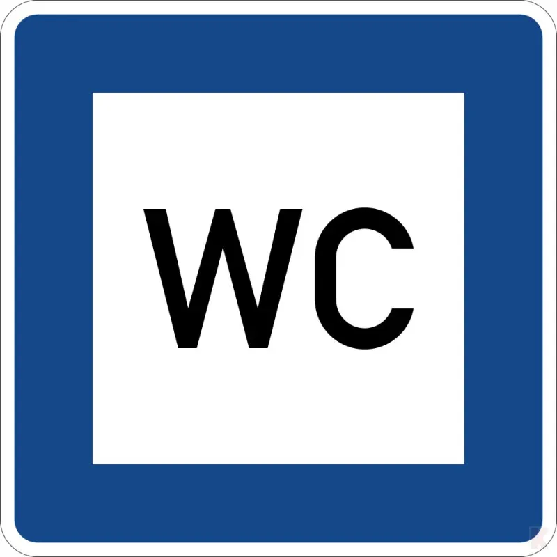 Klemos 2x2 – Verkehrszeichen Toilette 365-58