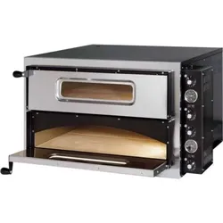 Gastro Pizzaofen Backofen 2 Kammern Pizzabackofen elektrisch 9,6 kW Elektro