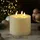 MARELIDA XXL LED 3 Docht Kerze Echtwachs Timer D: 15cm H: 15cm creme