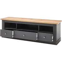 Home Affaire Lowboard »Westminster«, im angesagten Landhaus-Look grau