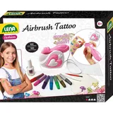 Lena Airbrush Tattoo Studio mit 100 Schablonen und 4 Glitter Farben