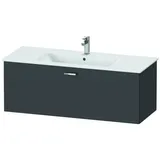 Duravit XBase Waschtischunterbau wandhängend B:120 cm mit 1 Auszug, XB603304949, Farbe: Graphit Matt Dekor