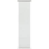 GARDINIA Flächenvorhang Stoff Uni Klettband 60 x 245 cm weiß