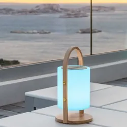 H37CM Kabelloser Bluetooth-Lautsprecher aus hellem Holz Lumisky