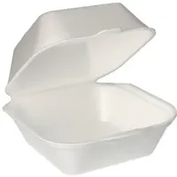 Papstar Hamburger-Boxen mit Klappdeckel, XPS 7,5 cm x 12