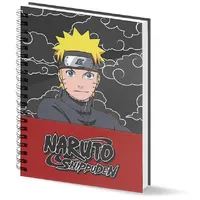 Karactermania Naruto Clouds-A4 Notizbuch Rasterpapier, Schwarz