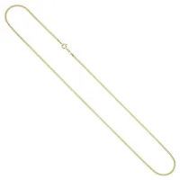 Schmuck Krone Goldkette 2,1mm Panzerkette aus 333 Gelbgold, 80cm, Gold 333 goldfarben