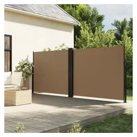 vidaXL Seitenmarkise Ausziehbar Taupe 180x1200 cm