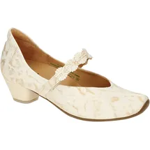 THINK! Aida Riemchen Pumps weiß Gold für Damen, weiß, Größe 39 EU
