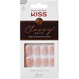 Kiss Classy Nails - weiß|hautfarben