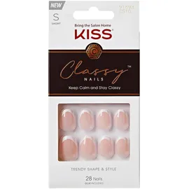 Kiss Classy Nails - weiß|hautfarben