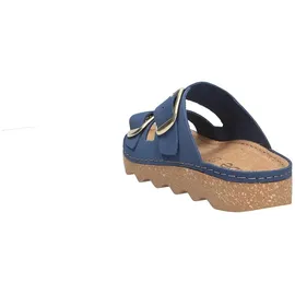 ROHDE Damen Pantolette Leder Zweischnaller mit Plateausohle Alassio 6229, Größe:37 EU,