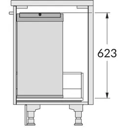 HAILO Wertstoffbox 53 l Dunkelgrau