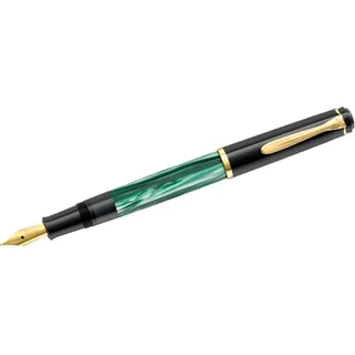 Pelikan Classic M200 Kolbenfüller grün-marmoriert/gold B (breit), 1 St.