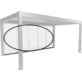 Biohort Klarglas Gr. 5,5 m rechts 512,5 x 234,9 cm quarzgrau, metallic