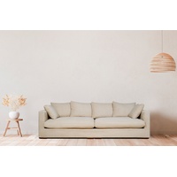 Home Affaire Big-Sofa »Coray«, extra weich und kuschelig, Füllung mit Federn und Daunen beige