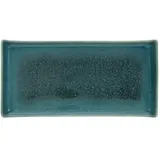 CreaTable 2er Set CreaTable Platte Caldera 33 x 16,5 cm Steinzeug Grün