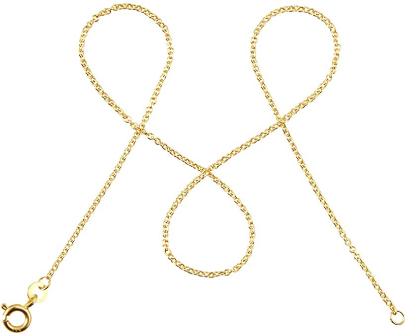 modabilé Ankerkette Rund Gold 1,3mm Halskette Damen 36cm-60cm lang I 333 Gold 8 Karat Goldschmuck 45cm