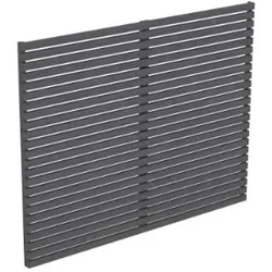 Skan Holz Seitenwand Rhombus | passend für Carports Spessart, 230 x 160 cm, schiefergrau