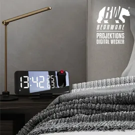 CSL Projektionswecker schwarz