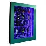 Xlmoebel Zimmerbrunnen Zeitgemäßes Raumteiler-Regal mit Wassersäule LED-Beleuchtung, (Led Bar), Hergestellt in Europa weiß