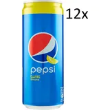 12x Pepsi Twist Limone Cola mit Zitronengeschmack 330ml Einwegdose