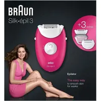 Braun Silk-épil 3 3-410 weiß/rosa