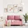 vidaXL 2-Sitzer-Sofa Rosa 120 cm Samt