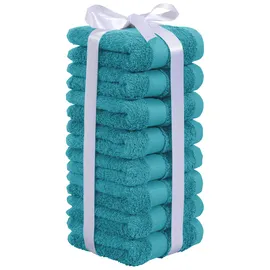 OTTO home Vanessa Handtuchset 30 x 50 cm petrol 8 St.