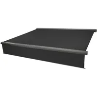 Mendler Elektrische Vollkassetten-Markise T124, 5x3m ausfahrbarer Volant ~ Polyester