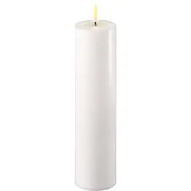 Deluxe Homeart LED Stumpenkerze 5 x 20 cm weiß