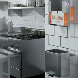 Blanc HYGIENIC Spenderhalter aus Edelstahl für Einweg Handschuhe, rostfrei, flexibel montierbar, Maße in cm: 21,5 x 12,5 x 7,5