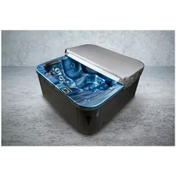 PureHaven Outdoor-Whirlpool 215x215 cm für 5 Personen mit 53 Massagedüsen - versch. Farben