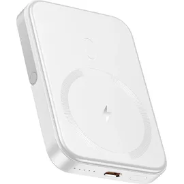 Akashi MagSafe-Powerbank 5000mAh MagSafe Weiß USB-C 20W, PD