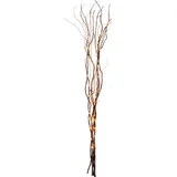 Best Season Star Trading Zweig Mit Led Lichterkette Willow Dewdrop Von Star Trading, Dekozweig Weihnachten In Braun Und Kupfer, Warmweiß, Batteriebetrieben, Höhe: 60 Cm