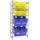 Simonrack Getränkekistenregal 80 x 30 x 200 cm Grau