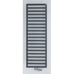 Zehnder Design-Heizkörper „Quaro“ für Warmwasser-Zentralheizung oder gemischten Betrieb mit 50 mm-Mittelanschluss 45 × 140,3 cm in Anthracite (glänzend)