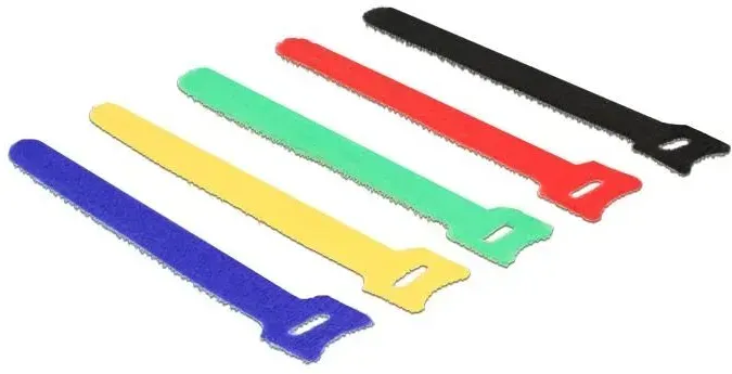 DeLOCK 18634 Kabelbinder Nylon Schwarz, Blau, Grün, Rot, Gelb 10 Stück(e)