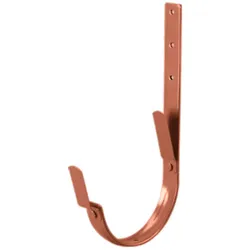 Universal Rinnenhalter | Feder / Feder | Stahl | Ø 190 mm | 8004 - Kupferbraun | Länge = 210 mm