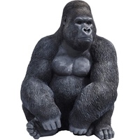 Kare Design Deko Figur Gorilla, schwarz, Tierfigur, XL-Dekoration, naturgetreu, 76cm
